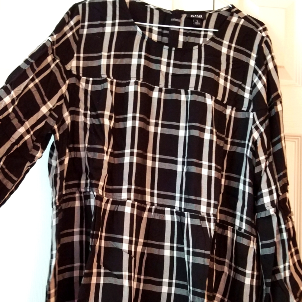 Long sleeve baby doll blouse